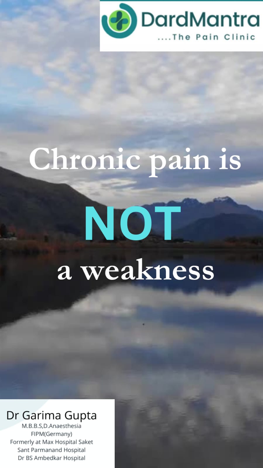 Chronic Pain Is Not A Weakness